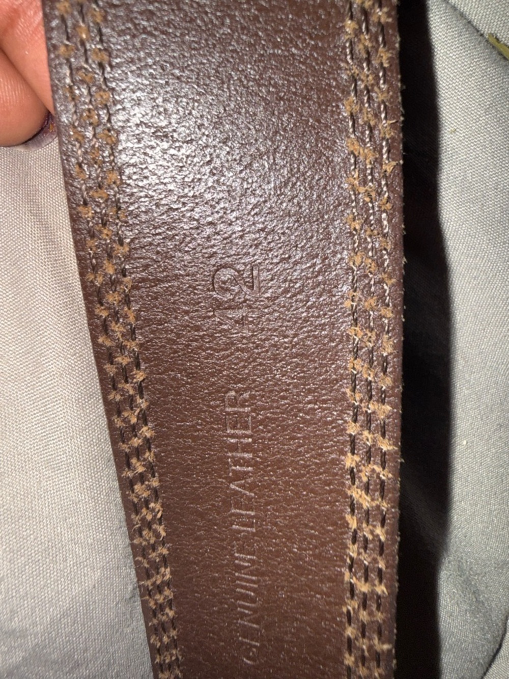 Carhartt Leather Belt Mens 42 Brown Top Grain Workwear Casual Classic - Picture 5 of 9